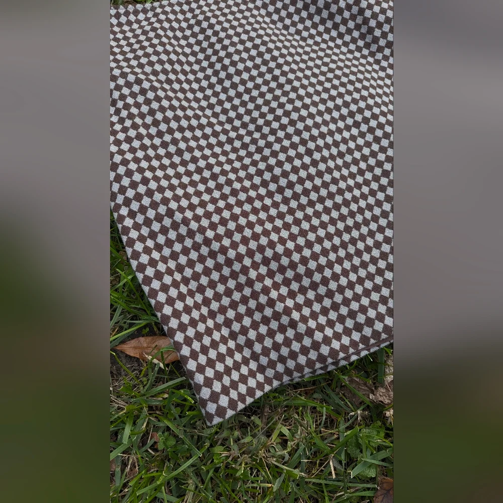 Y2K INC Wool Checker Skirt - Picture 2 of 5